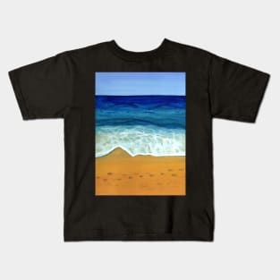 Beach Painting in Gouache Kids T-Shirt